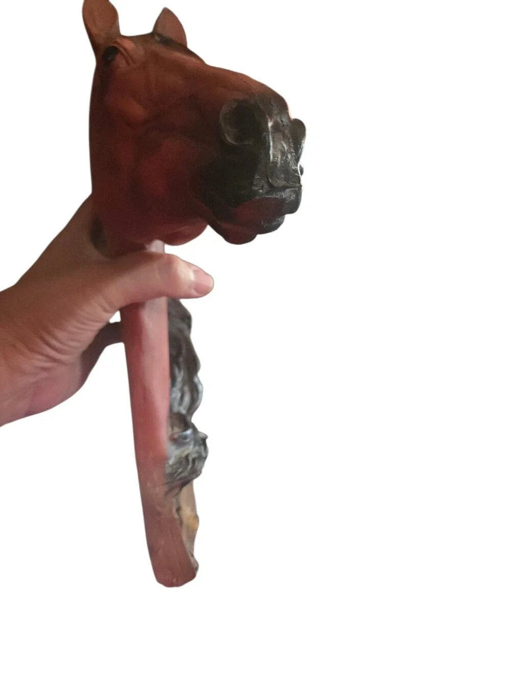 Rust Brown Horse Head Wall Hook by